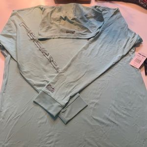 Pelagic turquoise men XL long sleeve top